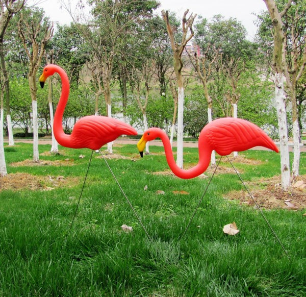 Red Flamingo Garden Ornament