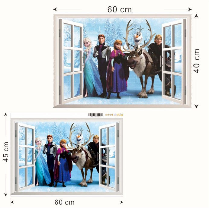 Elsa Anna Olaf Hans Home Decals