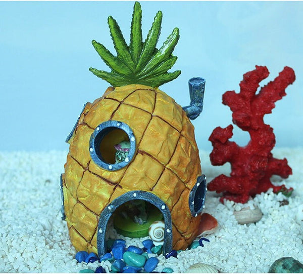 Pineapple Spongebob's Home Fish Aquarium Decoration