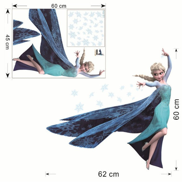 Elsa Anna Olaf Hans Home Decals