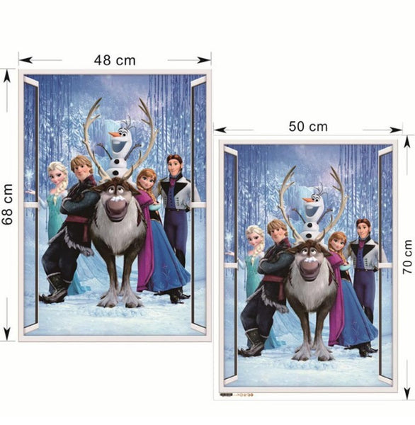 Elsa Anna Olaf Hans Home Decals