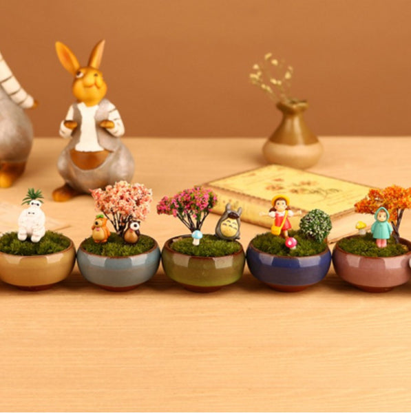 Mini Round Juicy Plants Flowers Vase