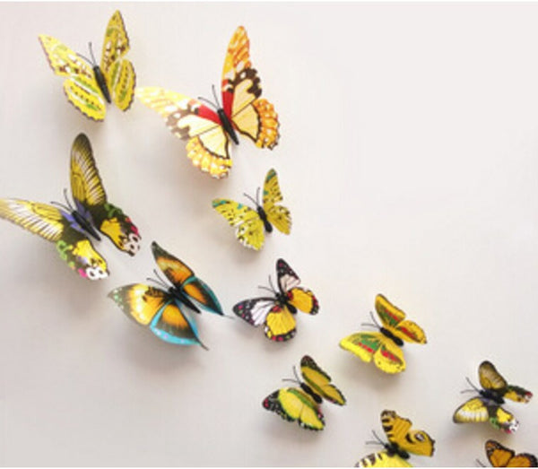 3D Butterfly Tatoos Wall Sticker