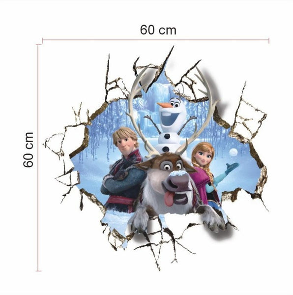 Elsa Anna Olaf Hans Home Decals