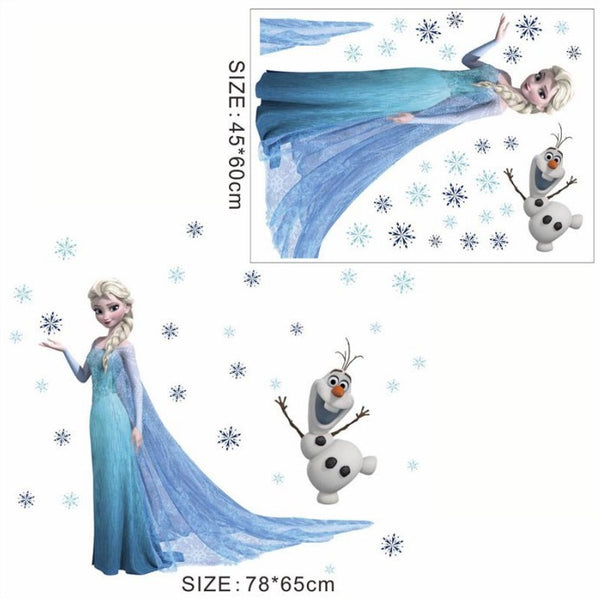 Elsa Anna Olaf Hans Home Decals